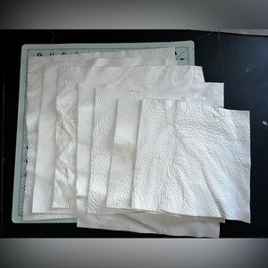 White Scrap Leather
